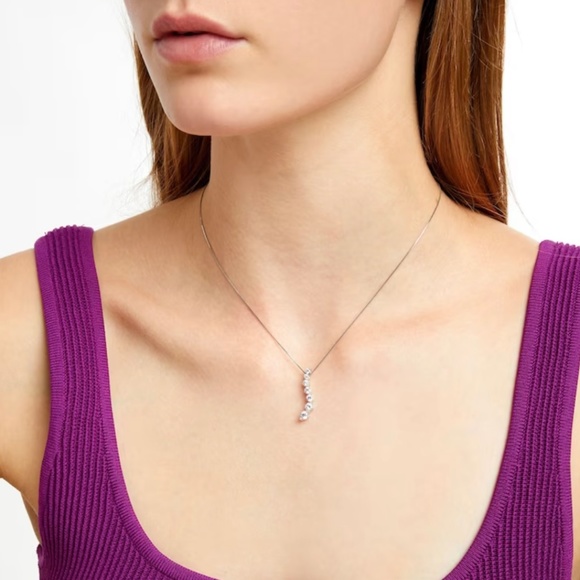 Diamond pendant necklace, Zales